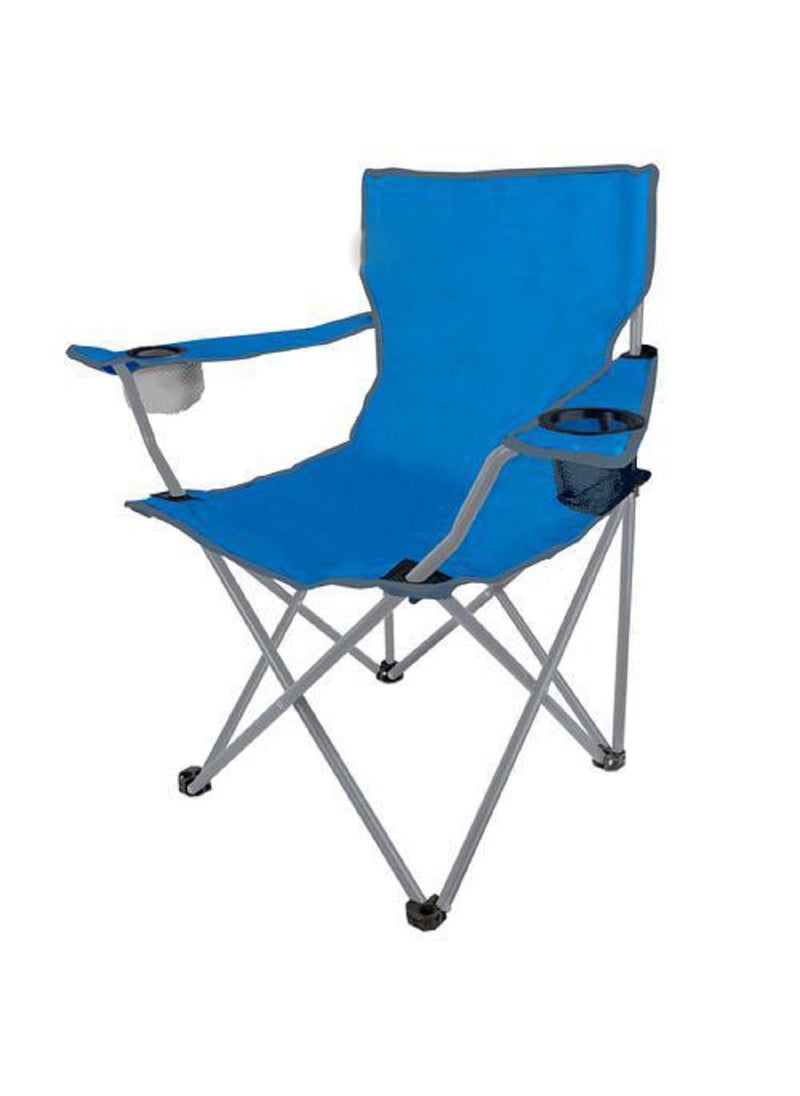 Arcanine Adult Camping Chairs Durable Lightweight Folding Outdoor Chair with Hard Arm Cup Holder Portable Bag Polyester Comfortable Picnic ChairBeach Chair for Adults at Travelling Camping Set of 1