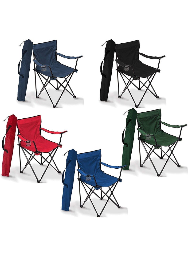 Whixant Outdoor Ultralight Portable Metal Oxford Cloth Folding Chairs with Carry Bag Heavy Duty 264lbs Capacity Camping Foldable Backpacking Chair for Fishing Picnic Hiking Beach Party Multicolor