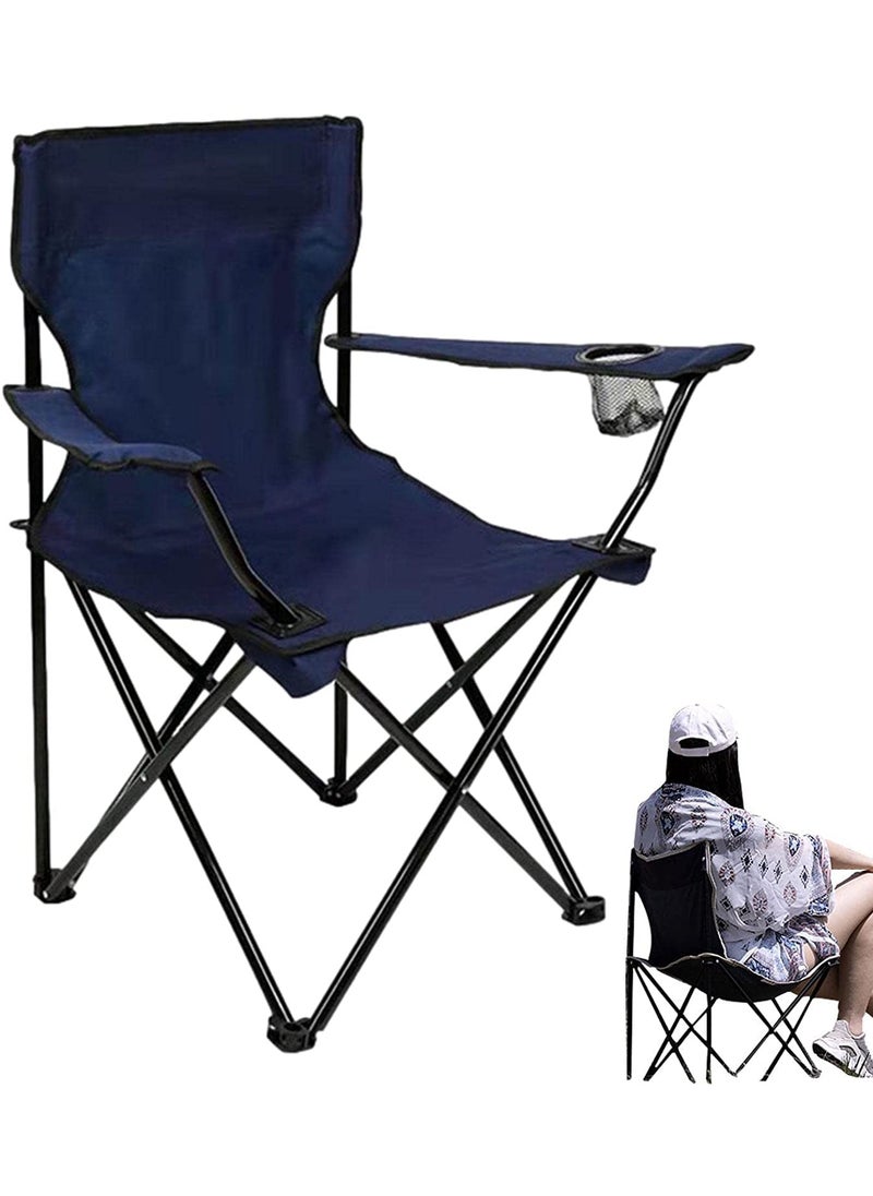 Scizor Camping Chair Folding Lawn Chair for Adults Foldable Camp Chair with Cup Holders Portable for Outdoor Fishing Hiking Travel Picnic Beach Carrying Bag Supports PACK of 1