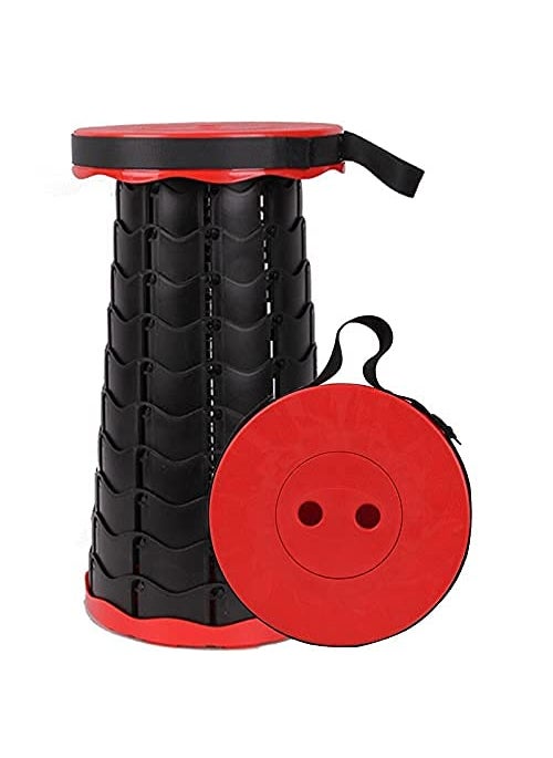 TORIOX Outdoor Portable Folding Stool Camping Hiking Fishing Picnic Stool Chair Seat Table Chair Pack of 1 Multicolor