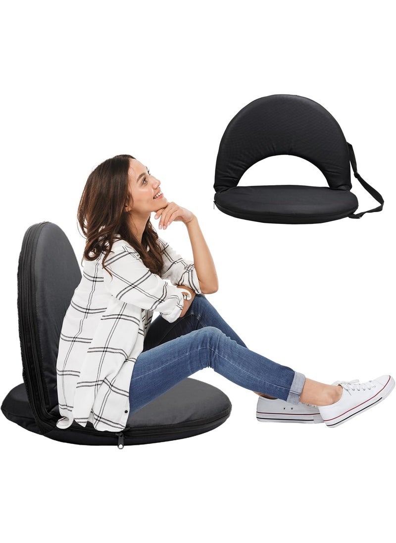 Lucario Folding Reclining Stadium Seat Waterproof Outdoor Camping Bleacher Seats 6 Position Back Support for Picnic Extra Thick Padding for Support and Comfort Kitchen