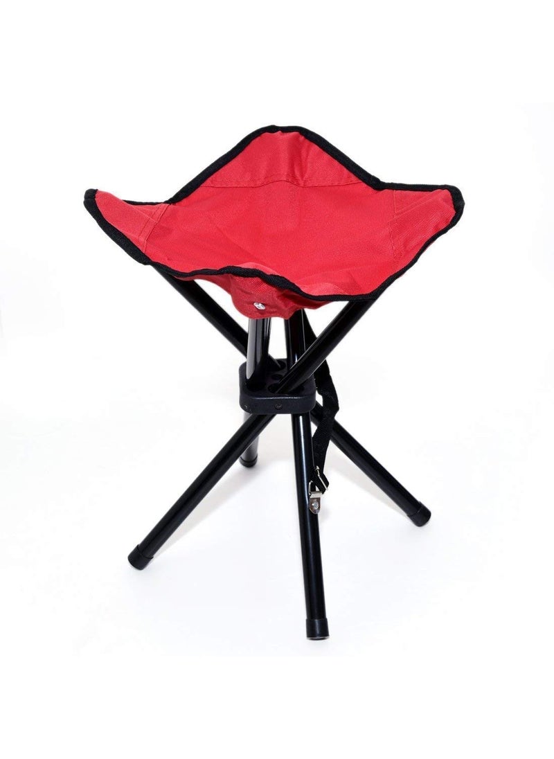AARSH Folding Chair Portable Stool Camping Travelling Portable Picnic Outdoor Stool Tripod Stool Camping Travelling Portable Foldable Multiple Colors Multicolour Standard