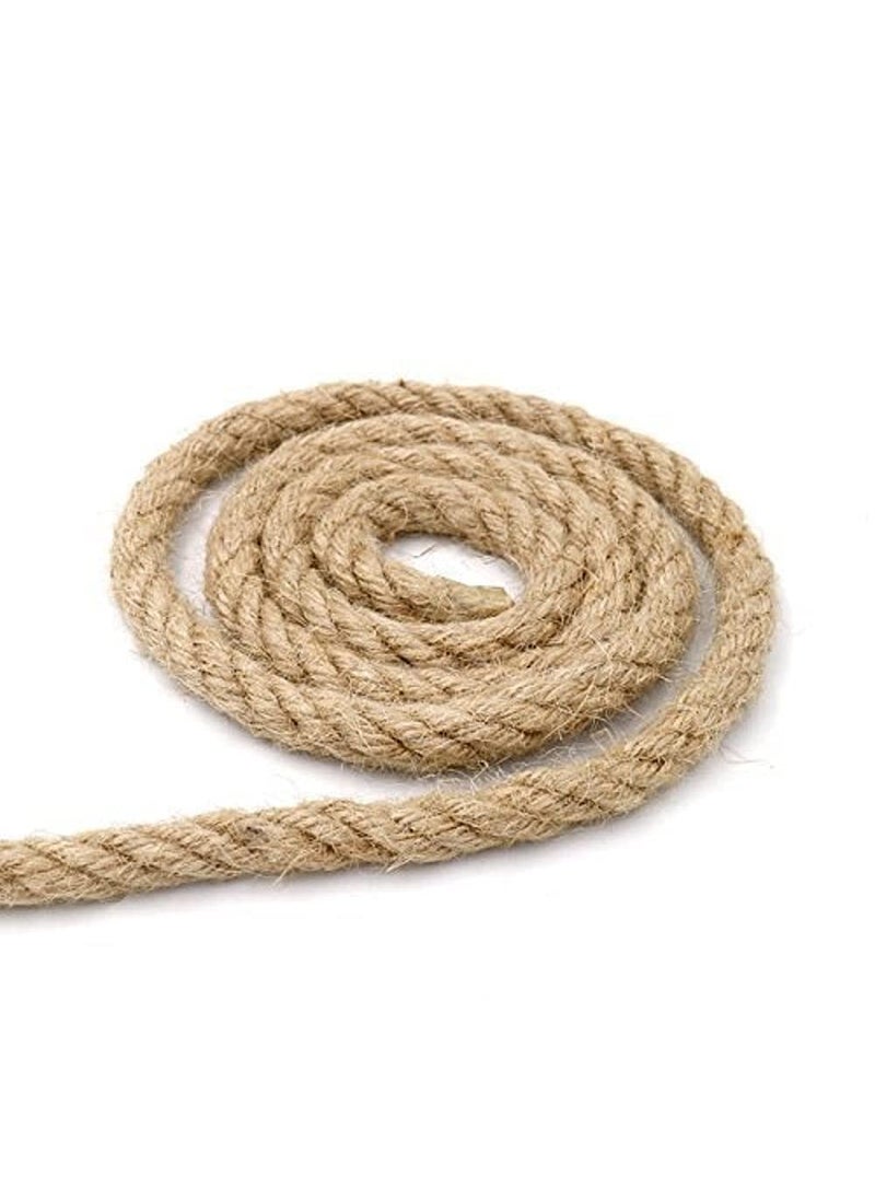 LUCRE 10mm Jute Rope 33 Feet