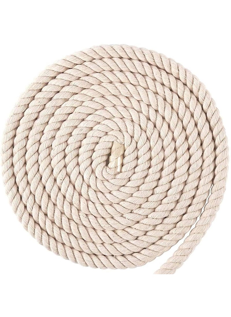 Premium Cotton Rope 10 mm 11 Meter 36 Feet Cotton Cord Thick Twisted Rope for Crafts Knotting Dcor Fruit Tokri Decor Gift Decor