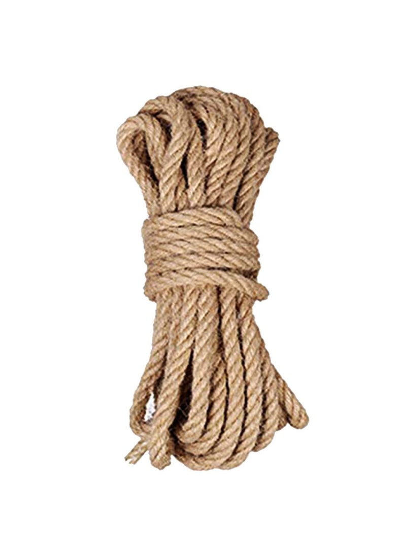 LUCRE Jute Thread Rope Natural Cord for Endless Possibilities of use 33 Feet X 10mm Model No Craft_282