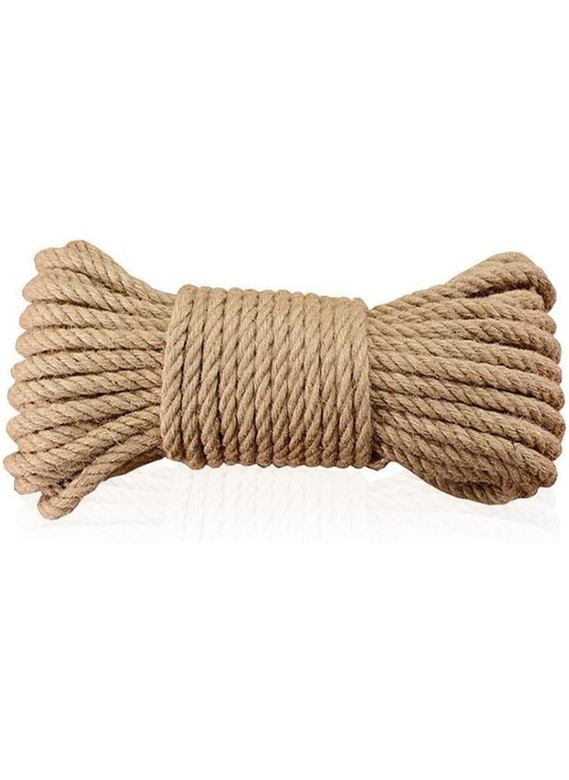 LUCRE Jute Rope 10 Meters 33 Feet Natural Brown Jute Rope Model No Craft_37