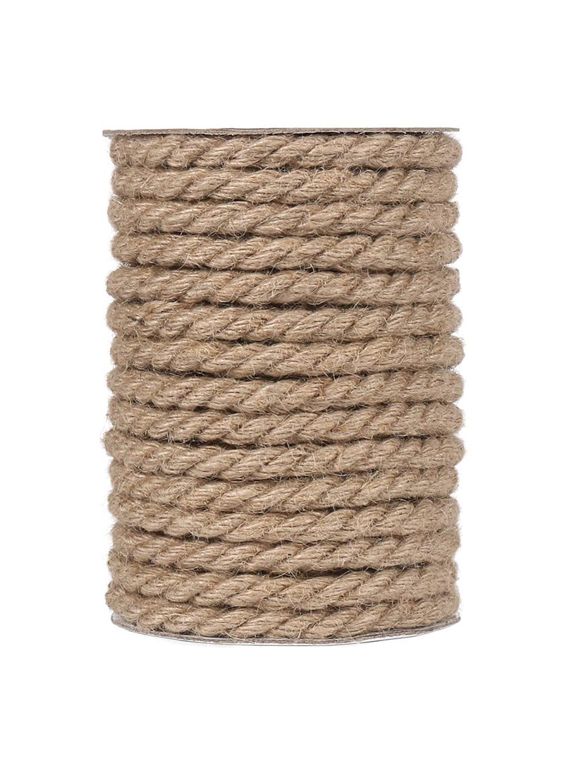 LUCRE Natural 10 Meters 10mm Strong Jute Twine Rope Spool Linen Twine Rustic String Cord Rope DIY Burlap String Rope Thread and Other Projects Model No Craft_16