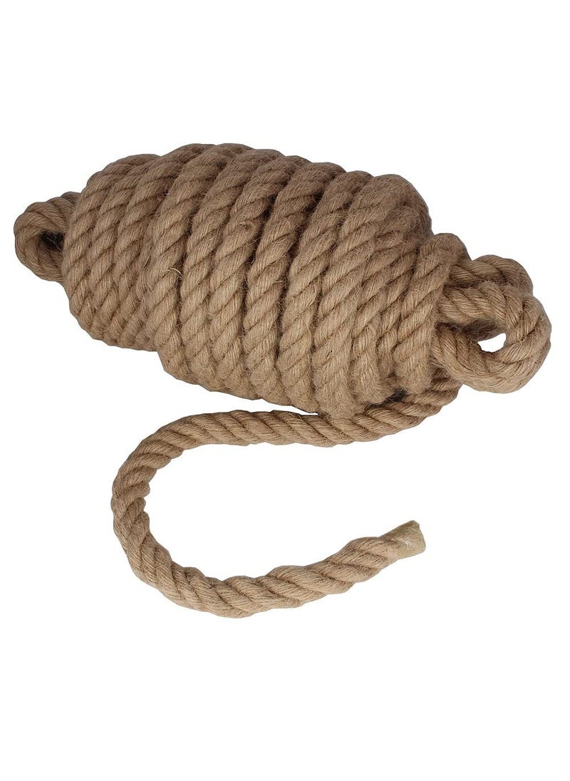 LUCRE 10mmX33 Feet Natural Jute Rope Crafting Twine String Thick Twine for DIY Artwork Christmas Twine Gift Wrapping Gardening Applications Model No Craft_499