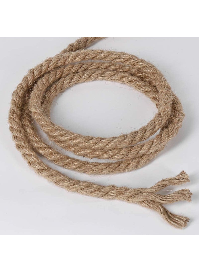 LUCRE Natural 10 Meters 10mm Strong Jute Twine Rope Spool Linen Twine Rustic String Cord Rope DIY Burlap String Rope Thread and Other Projects Model No Craft_116