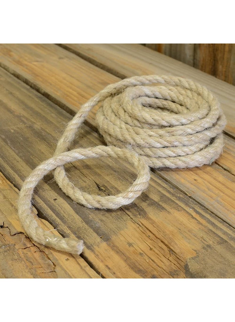 LUCRE 10 METER 10MM Brown Twisted String Natural Jute Twine Rope Model No Craft_255