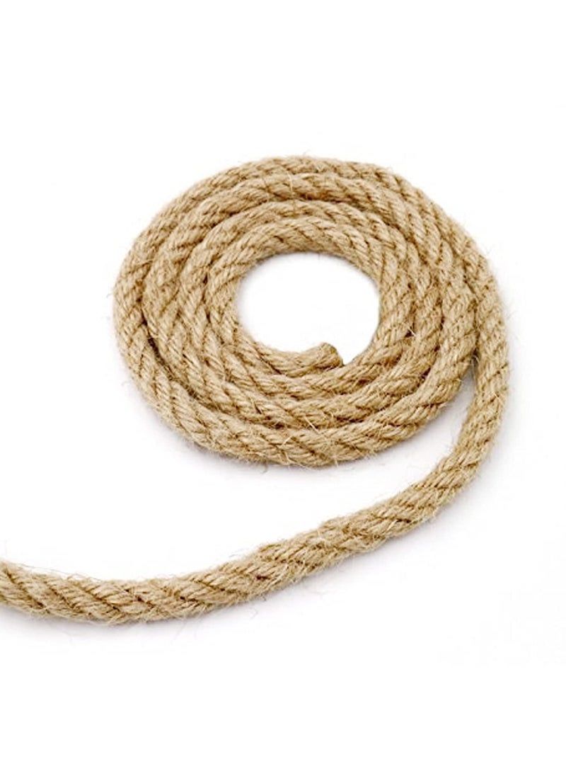 LUCRE Natural 10 Meters 10mm Strong Jute Twine Rope Spool Linen Twine Rustic String Cord Rope DIY Burlap String Rope Thread and Other Projects Model No Craft_446