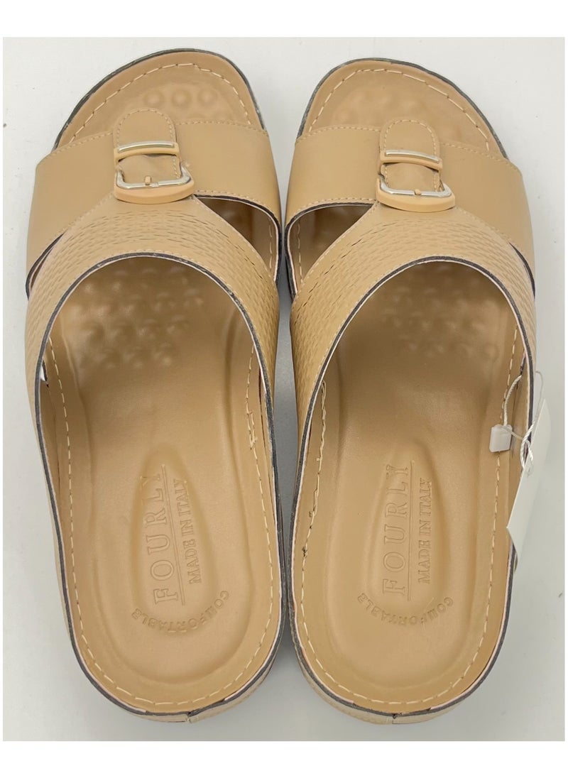 Men's Arabic Sandal Made in Italy (camel)
