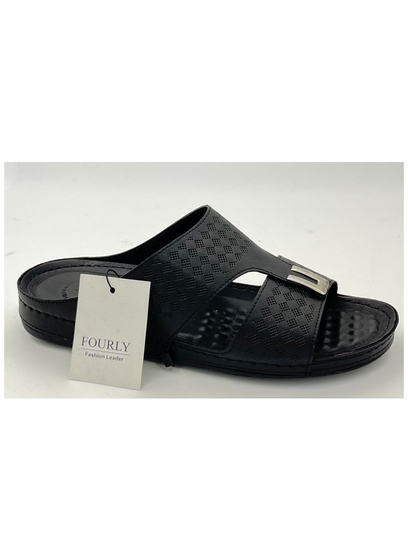 Men's Arabic Sandal Made in Italy (Black)