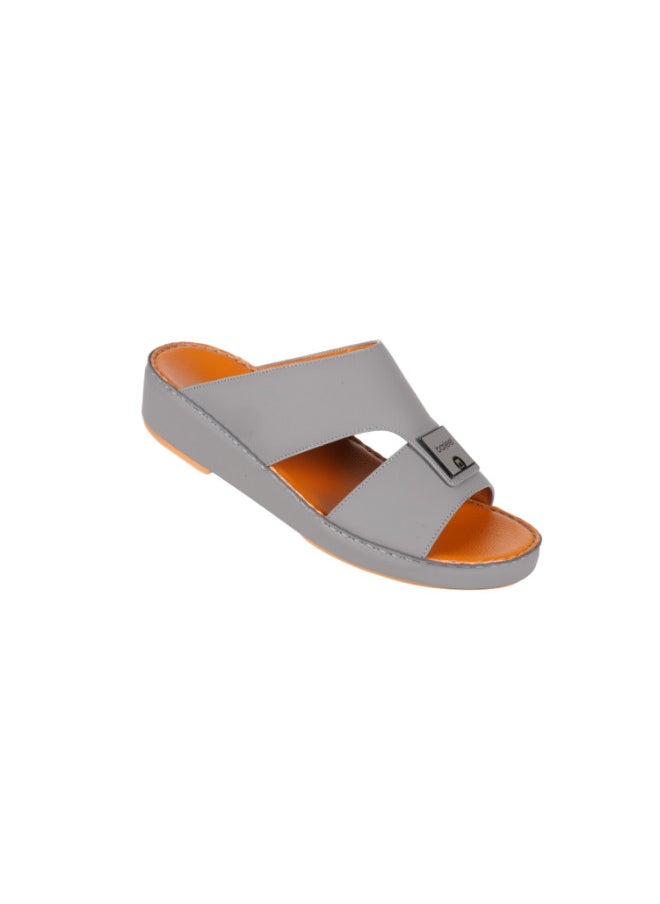 008-3732 Barjeel Uno Men Arabic Sandals BS 23 Grey
