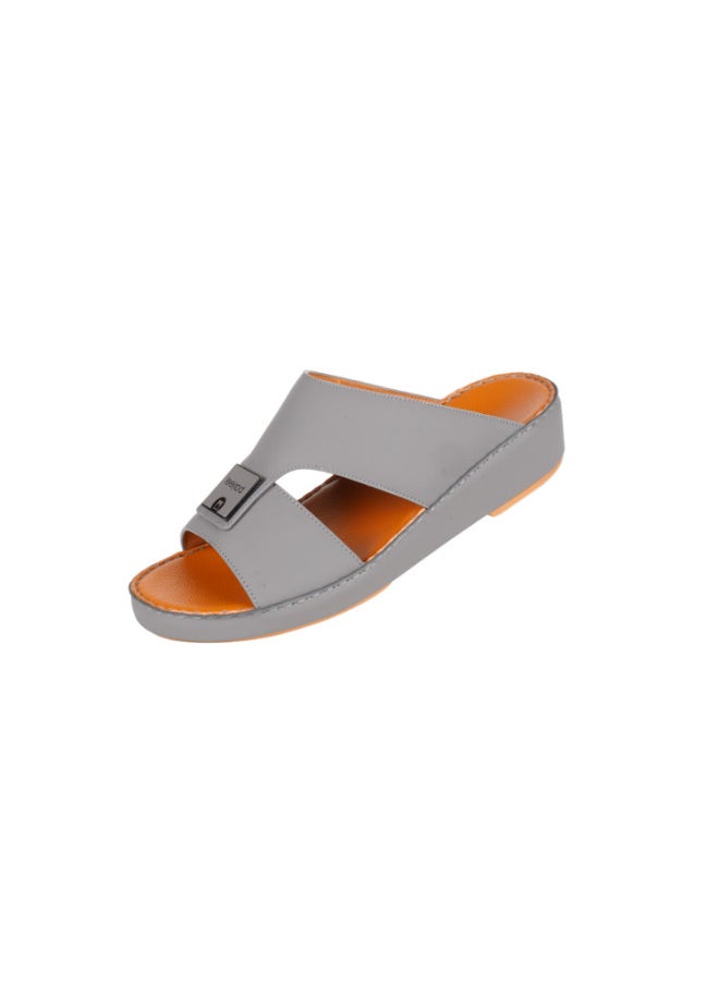 008-3732 Barjeel Uno Men Arabic Sandals BS 23 Grey