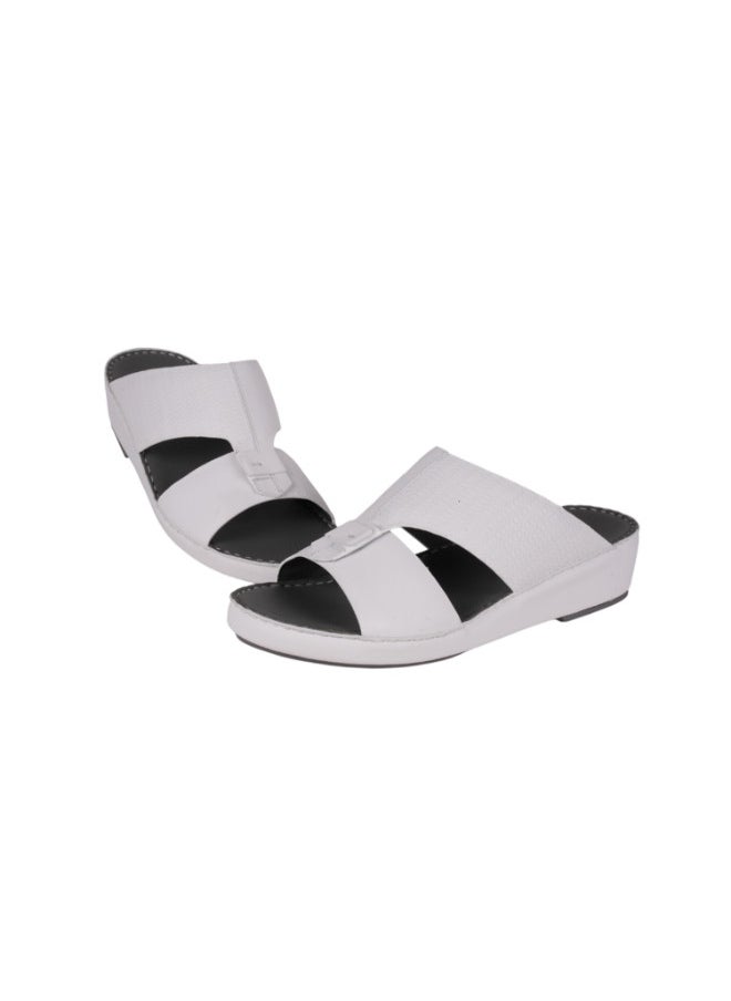 008-3741 Barjeel Uno Men Arabic Sandals BS 27 White