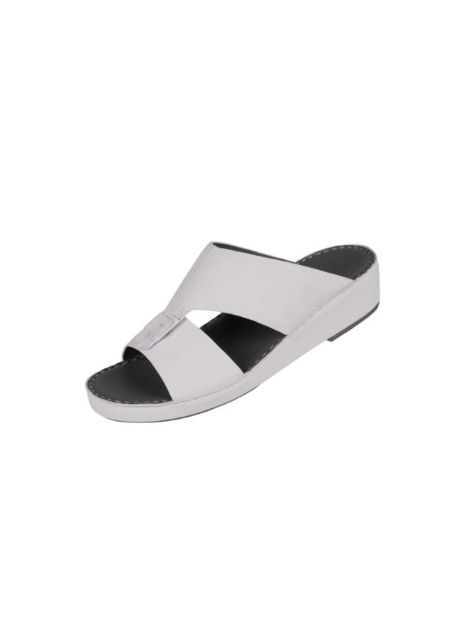 008-3741 Barjeel Uno Men Arabic Sandals BS 27 White