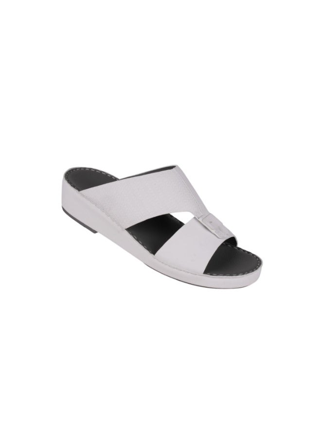 008-3741 Barjeel Uno Men Arabic Sandals BS 27 White