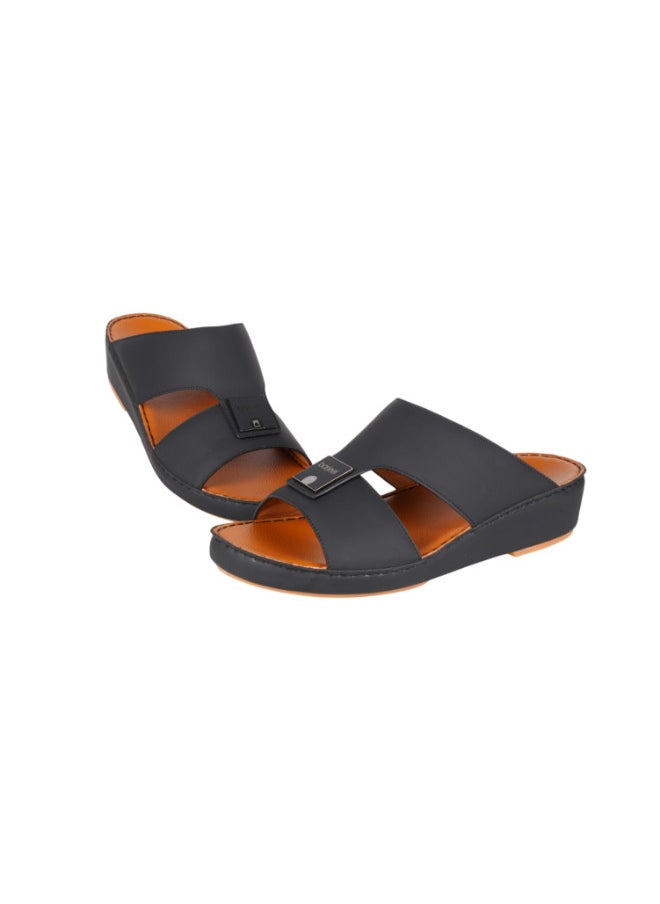 008-3730 Barjeel Uno Men Arabic Sandals BS 23 Black