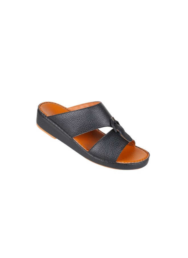 008-3733 Barjeel Uno Men Arabic Sandals BS 05 Black