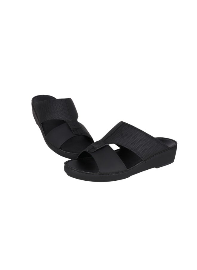 008-3739 Barjeel Uno Men Arabic Sandals BS 27 Black