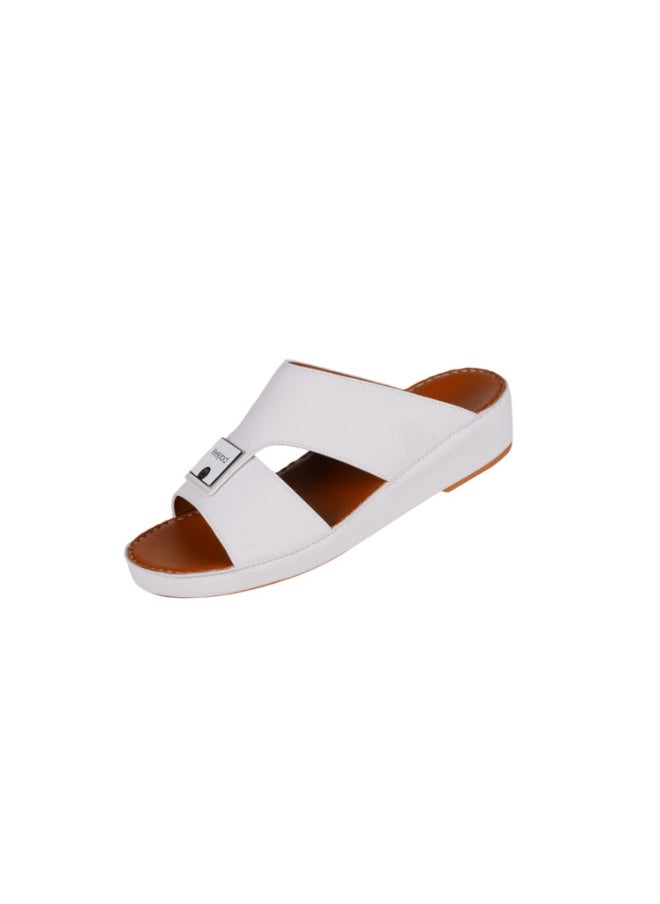 008-3731 Barjeel Uno Men Arabic Sandals BS 23 White
