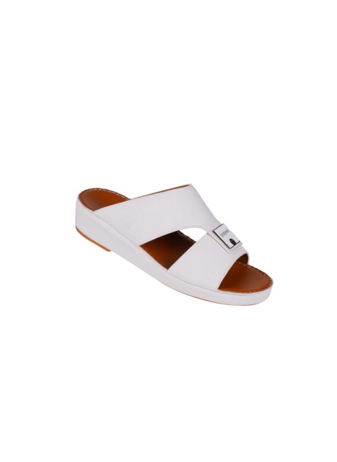 008-3731 Barjeel Uno Men Arabic Sandals BS 23 White