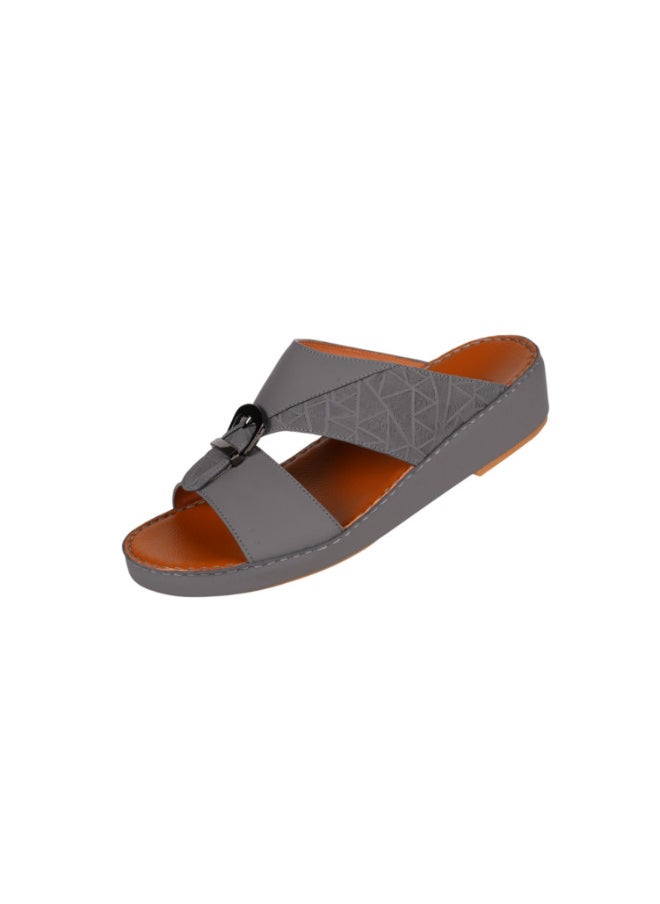 008-3738 Barjeel Uno Men Arabic Sandals BS 25 Grey