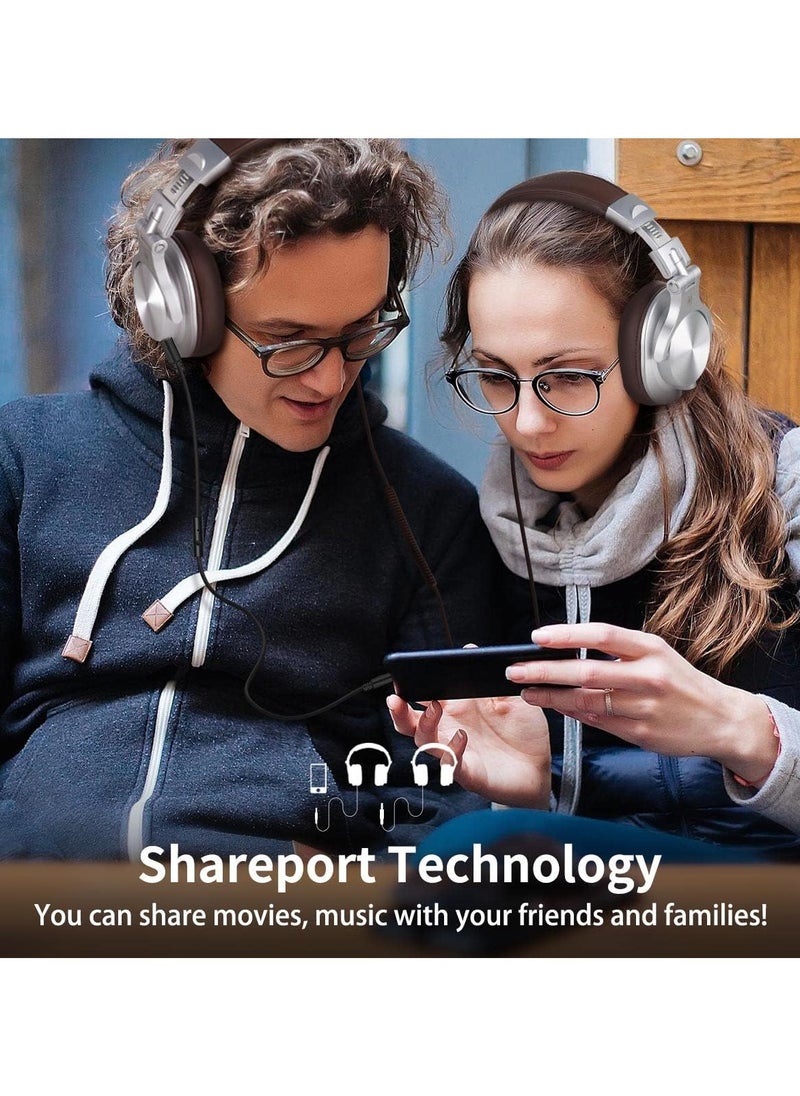 OneOdio A71 Hi-Res Studio Recording Headphones - Wired Over Ear Headphones with SharePort, Professional Monitoring & Mixing Foldable Headphones with Stereo Sound