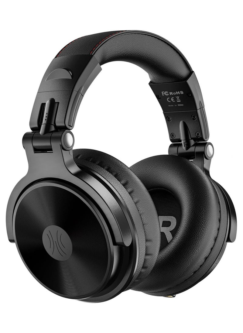 OneOdio Bluetooth Over Ear Headphones - Wireless/Wired 110 Hrs Stereo Bluetooth Headsets Foldable Headset with Deep Bass 50mm Neodymium Drivers for PC/Phone - Studio Wireless