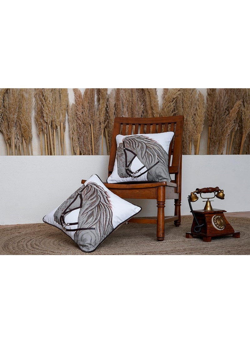 Belihode Equestrian Elegance Set of 2Size 16 inch x 16 inch BH000203