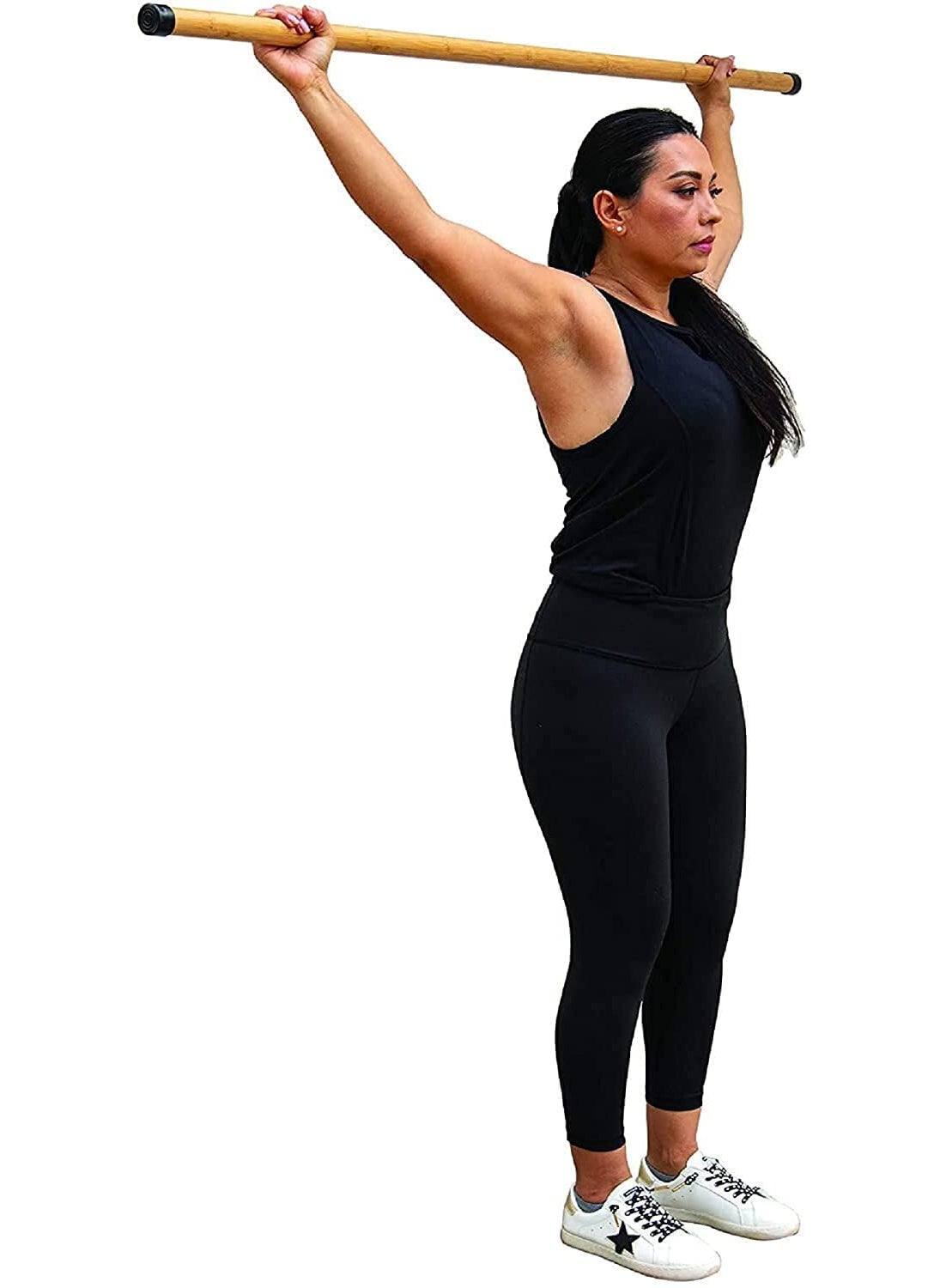 HAPPY BORN Gym Wooden Stick for Weight Loss and Exercise Bamboo Stick for Yoga Self Defence Martial Arts Karate Multicolor 6 Feet Pack Of 1
