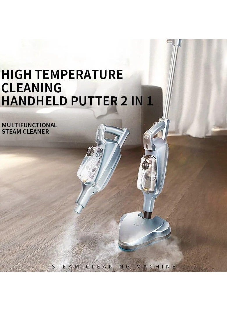 Steam Mop, 5-in-1 Cleaning Solution, Superheated Steam, Swivel Head, Chemical-Free, User Friendly, Includes 5 Accessories, 1500 W K5 Blue