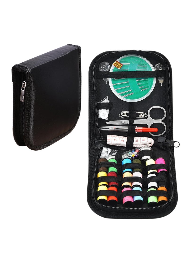 Homeaura 67 PCS Sewing Kit Box with Tailoring Tools Thread Box Set Scissors Needles 18Pcs Thread Spools Tape Measure Mini Sewing Kit for DIY Beginners Home Emergency Stitching Accessories