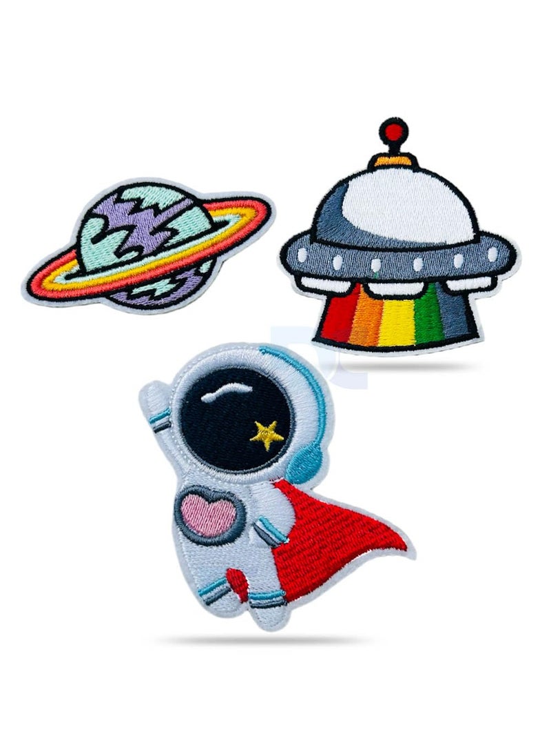 Daily Crafts Space NASA Planets Themed DIY Fabric Repair Patches for Jeans Jackets Hats Iron On Fashion Accessories Astro Combo 5