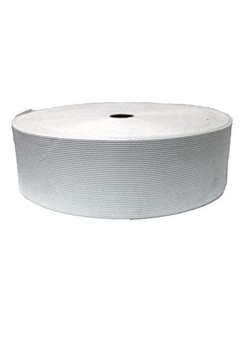 Hesch 9 Brand 15 inch White Elastic 25 Meters Cord Heavy Stretch High Elasticity Knit Elastic Band Ideal for TailoringSewing Fashion Designing Boutique Stitching