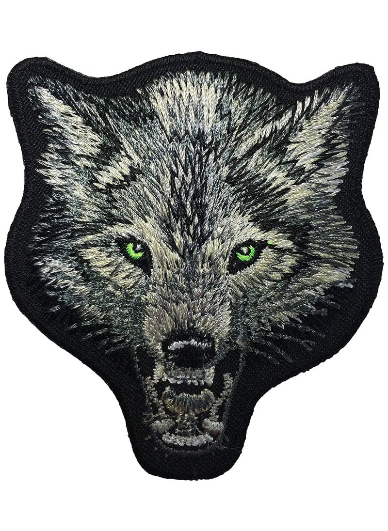 Daily Crafts 1 Embroidered Patch 1 Patch Free for Kids Sew onIron on Patches Applique for Clothes Dress Pants Hats Jeans Sewing Animal Applique DIY Accessory FoxWolf