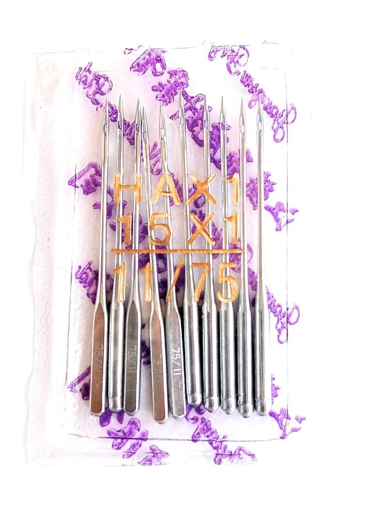 Sorzy 10 PC Domestic Sewing Machine Needle Size 11 HAx11175 Size Needle Type One Side Flat