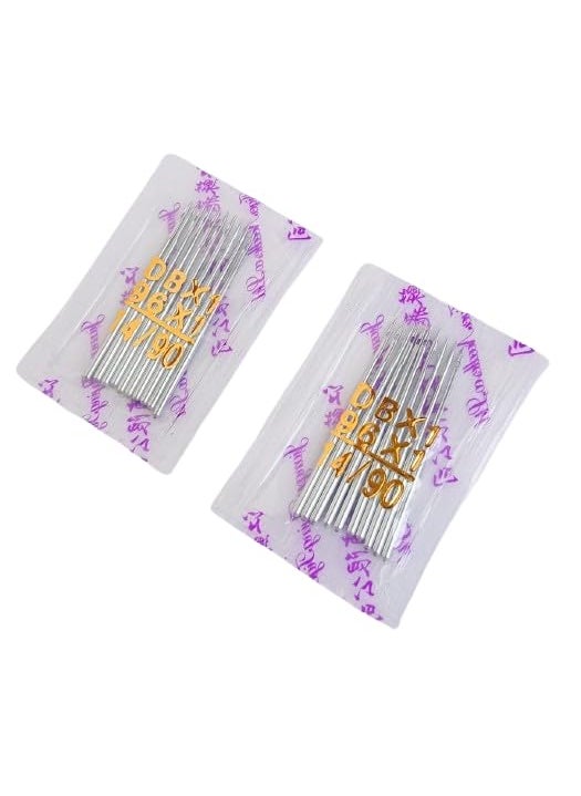 Sorzy Machine Sewing Needle Size 14 DBx11490 Needle Type Complete Round Steel Finish Works with All Automatic Sewing Machines Pack of 2 20 Pieces