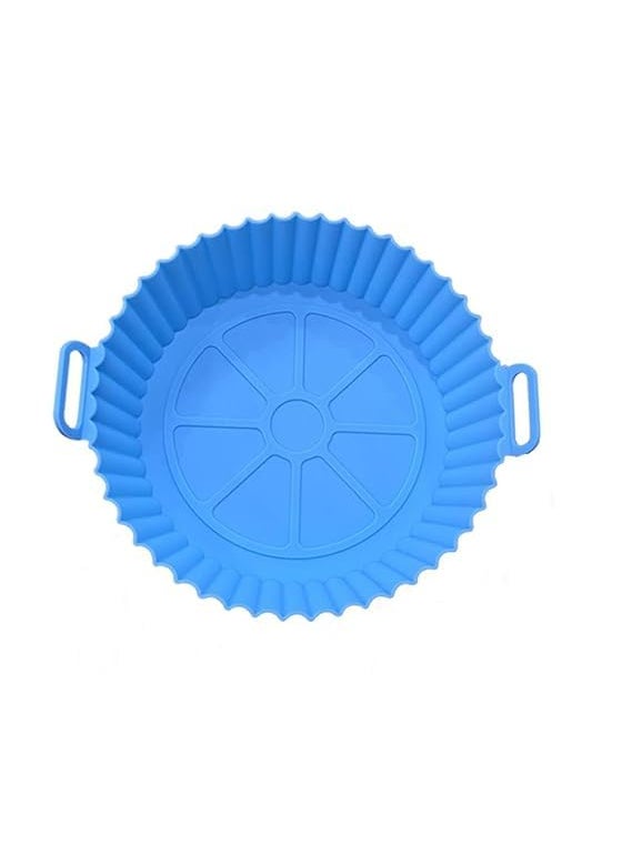 RAJA DHIRAJ Air Fryer Round Shape Silicone Basket Baking Tray I Nonstick Reusable Heat Resistant I Air Fryer Basket I Cooking Oven Insert Accessories Multicolor 2