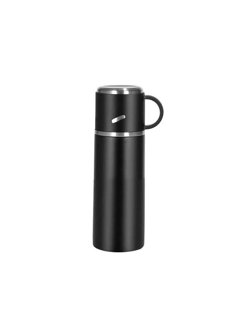 KEEWOMENT Stainless Steel Water Bottle Sports Flask Vacuum Insulated Hot Drink Cups with Lids Travel Mug Reusable Coffee Cup Double Wall Tumbler