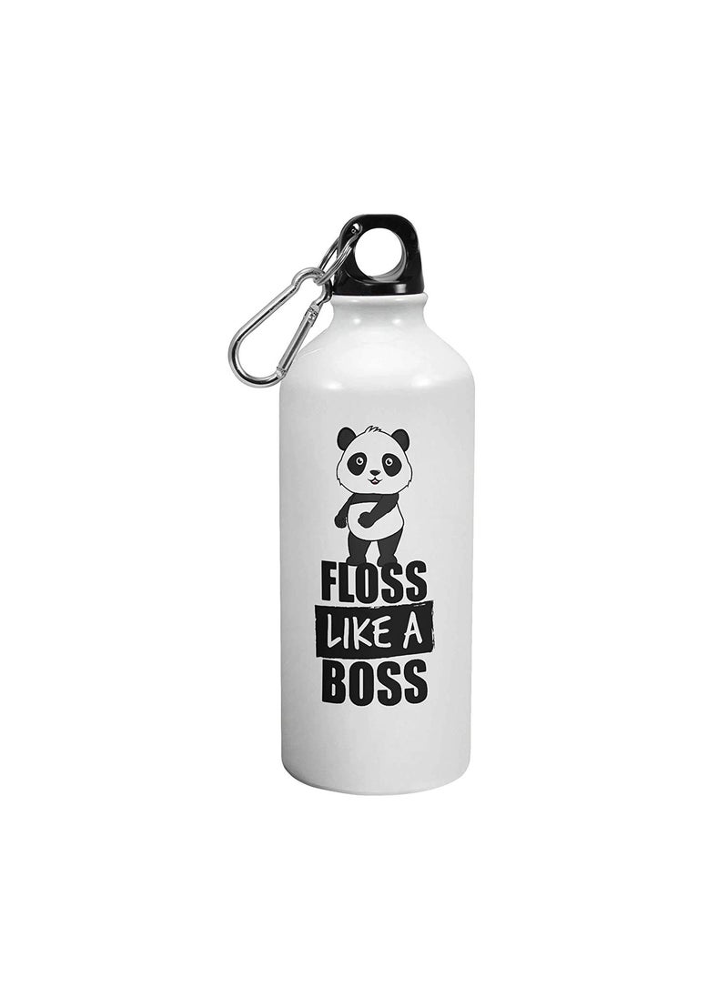 SCPmarts Create Your DesireFloss Like A Boss Panda Theme Fan Art Printed Aluminium Sipper Bottle 600 ML by SCPmarts Create Your Desire SCP149