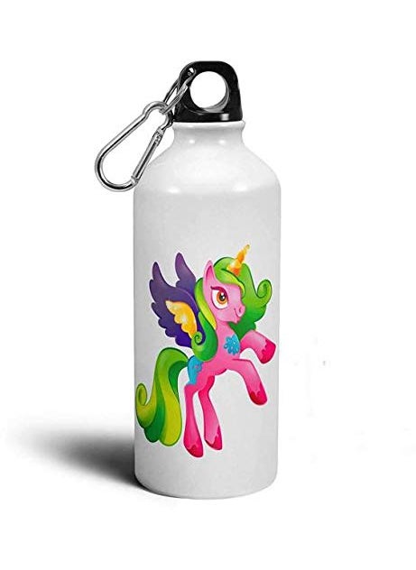 SCPmarts Create Your DesireUnicorn Color Theme Fan Art Printed Aluminium Sipper Bottle 600 ML by SCPmarts Create Your Desire SCP149