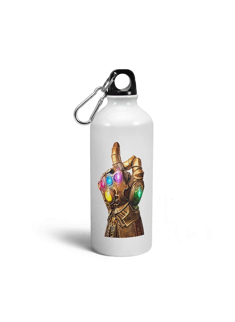 SCPmarts Create Your Desire Infinity Stones Theme Fan Art Printed Aluminium Sipper Bottle 600 ML by SCPmarts Create Your Desire