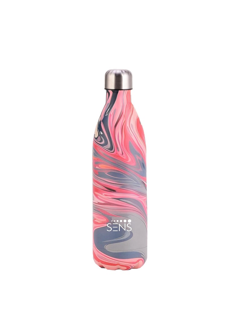 SENS LIFE Hydra Pearl Stainless Steel 1000ml Bottle Hot or Cold up to 24 Hours Leak Proof BPA Free EcoFriendly Travel Office Home Misty Morning