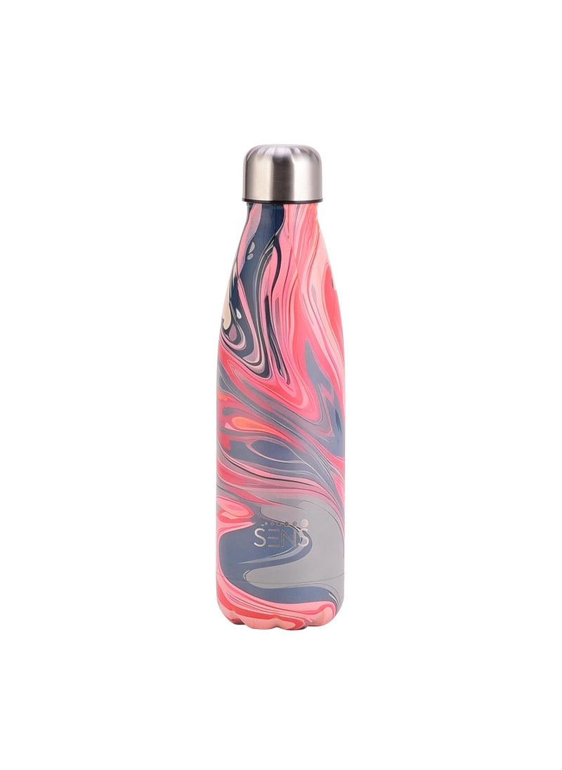 SENS LIFE Hydra Pearl Stainless Steel 500ml Bottle Hot or Cold up to 24 Hours Leak Proof BPA Free EcoFriendly Travel Office Home Misty Morning