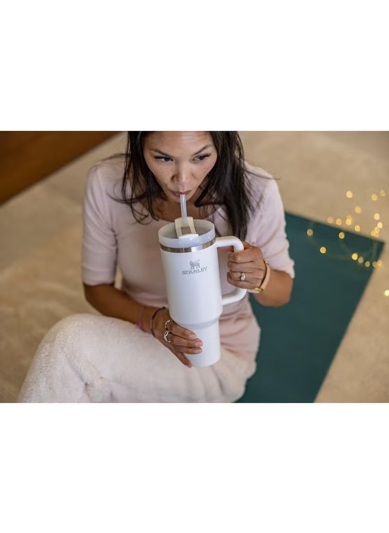 Quencher H2.0 FlowState Stainless Steel Vacuum Insulated Tumbler with Lid and Straw for Water, Iced Tea or Coffee, Smoothie and More, 40 oz