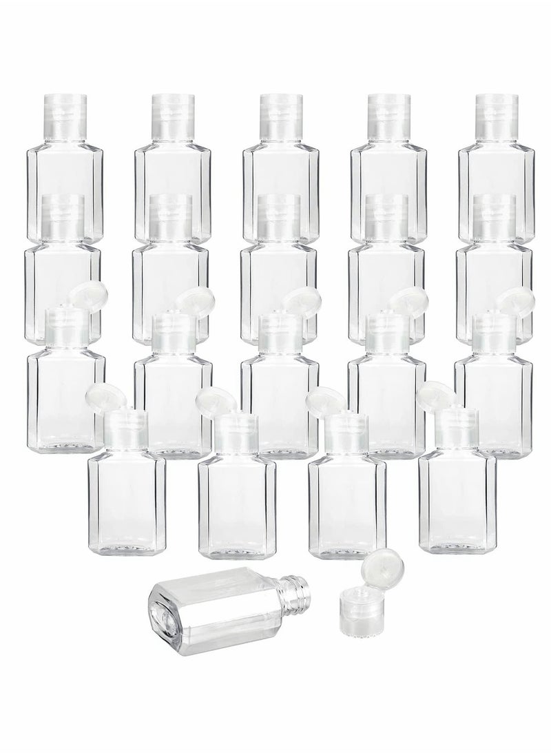 Portable Clear Plastic Travel Bottles for Hand Sanitizer - Refillable and Squeezable Toiletry Containers