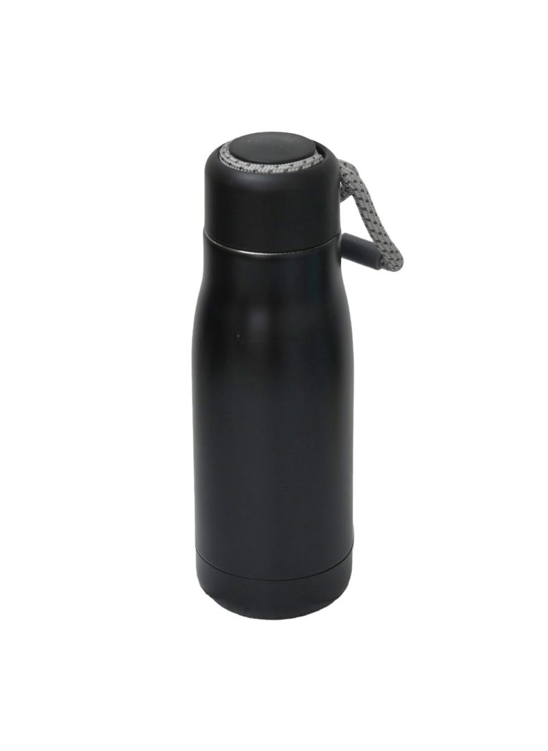 Metallic Vacuumed Insulated Stainless Steel Flask 350 ML Black