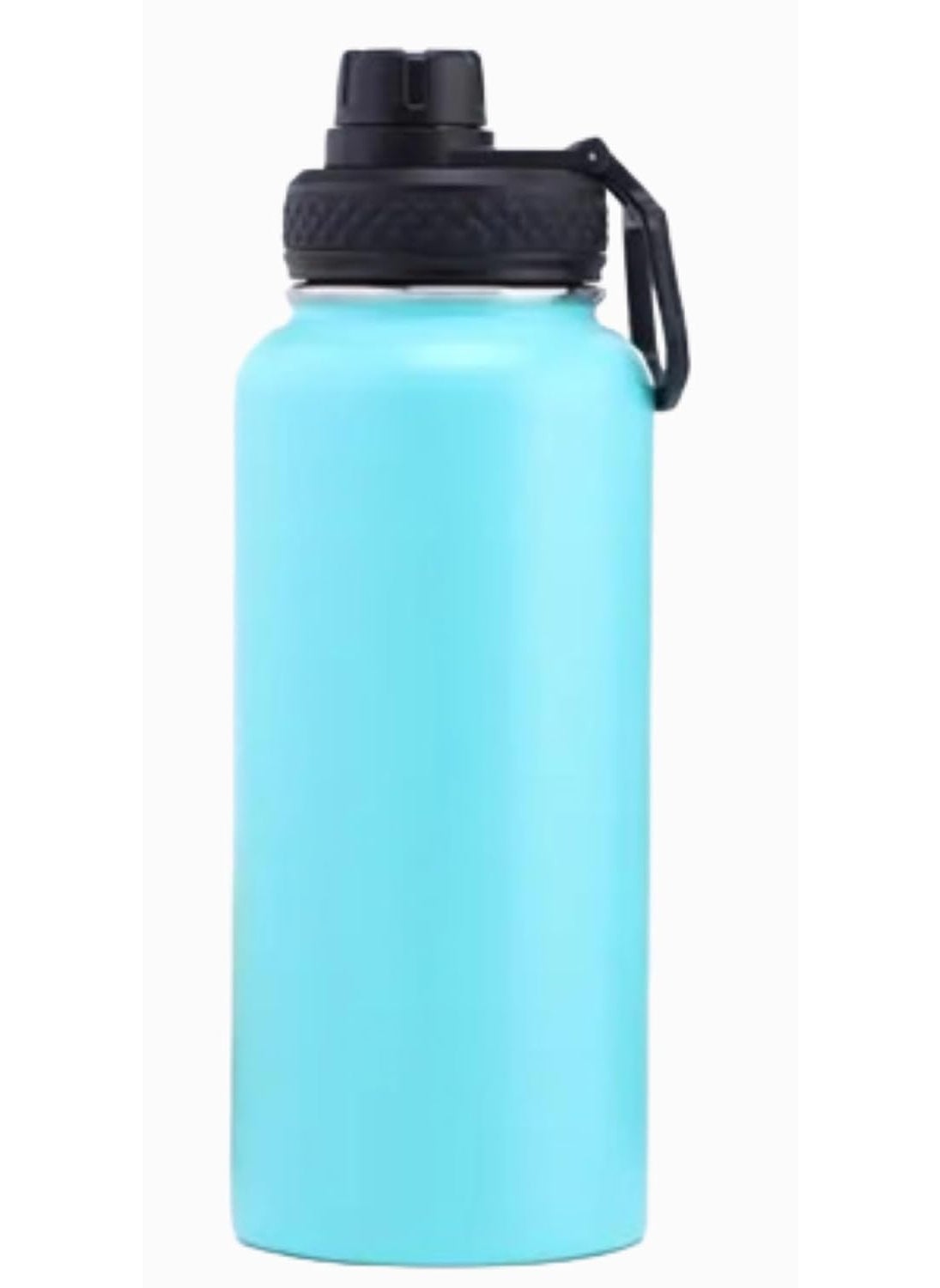 MYBURRGH Stainless Steel 24 Hrs Hot and Cold Vacuum Insulated Flask 1000 Sky Blue Set of 1 Electro Double Wall Flask BPA Free Office School Home Kitchen Travel Hiking